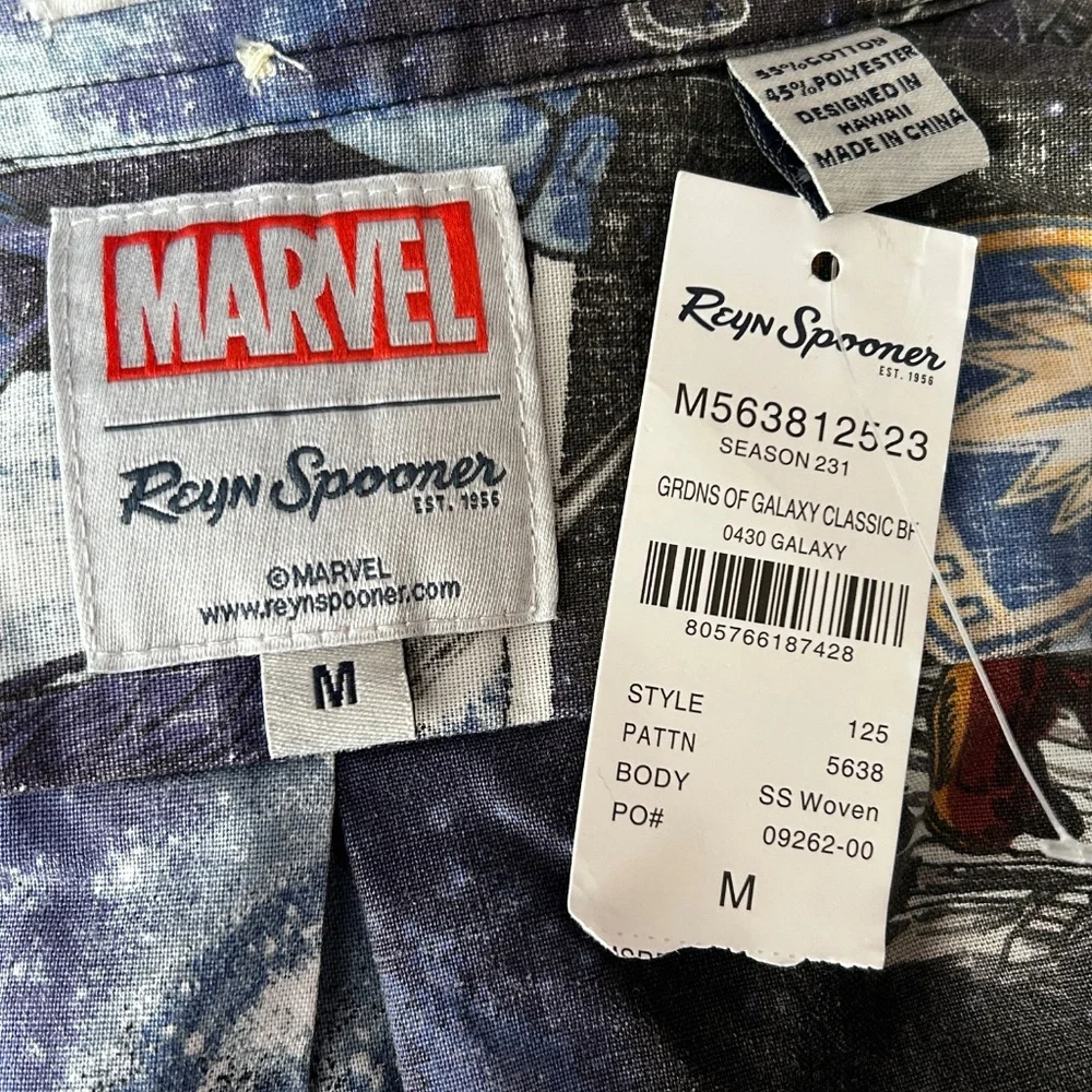 Reyn Spooner Hawaii Shirt Tiki Marvel Comics Guardians of the Galaxy Hawaiian - Picture 8 of 13